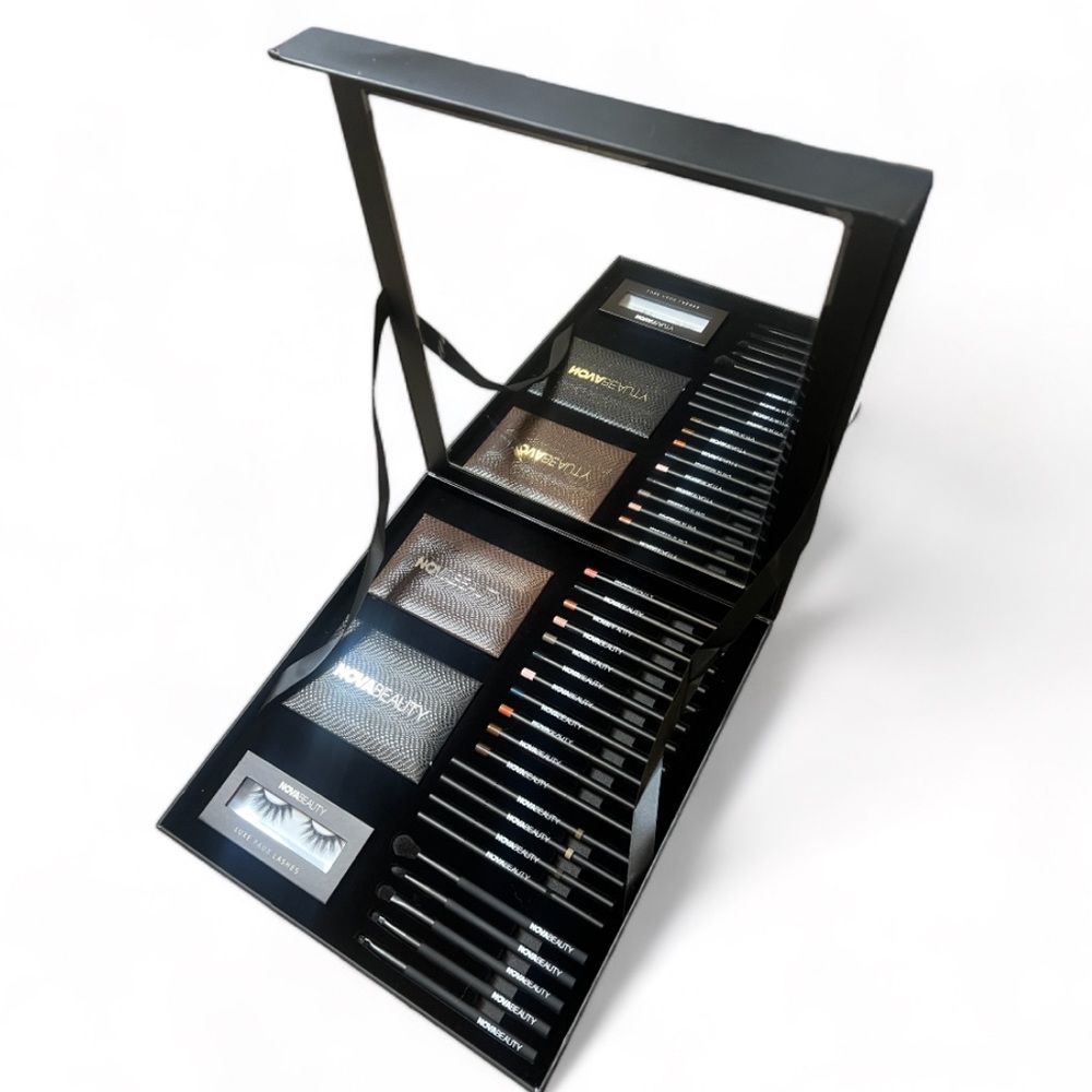FASHIONNOVA Nova Beauty New Eye Collection Box w/ Mirror - 23 Piece Set